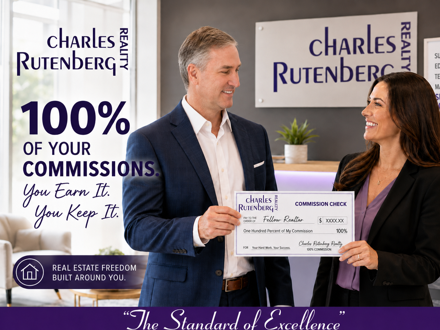 100 percent commission structure at Charles Rutenberg Realty